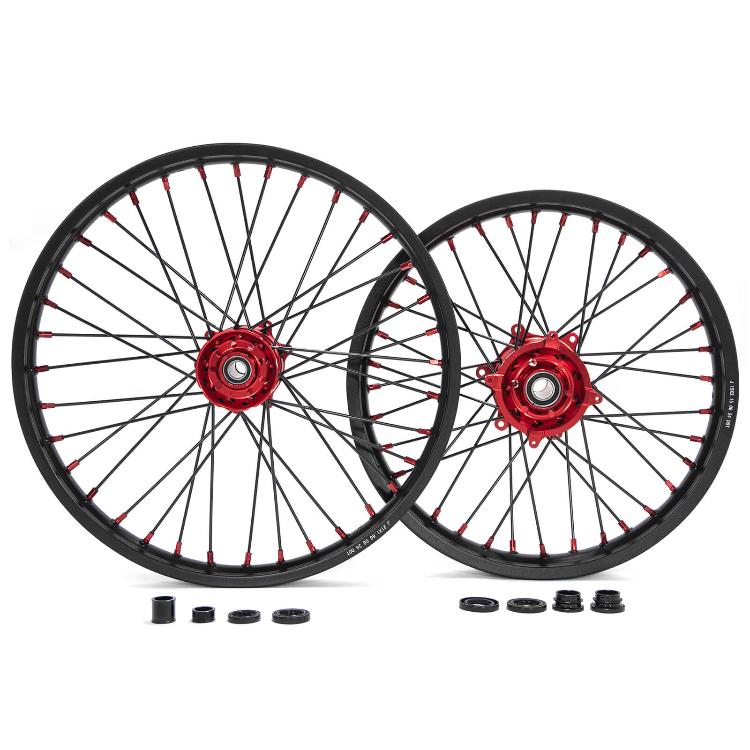 21" 17" Front & 18" 19" 17" Rear Spoked Wheel Rim Hub Set for Honda CRF250R 2014-2025 / CRF450R 2013-2025 / CRF250RX 2019-2025 / CRF450RX 2017-2025 6