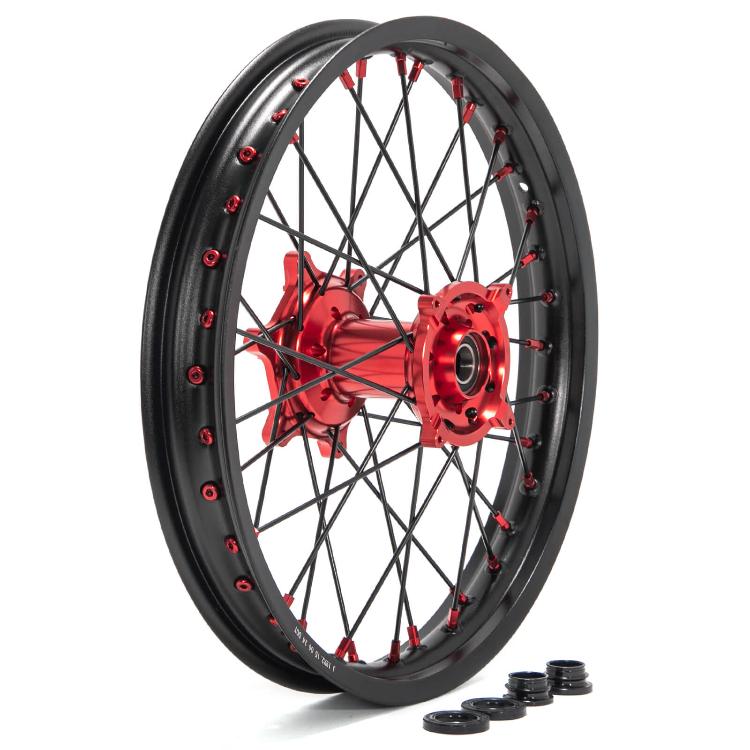 21" 17" Front & 18" 19" 17" Rear Spoked Wheel Rim Hub Set for Honda CRF250R 2014-2025 / CRF450R 2013-2025 / CRF250RX 2019-2025 / CRF450RX 2017-2025 7