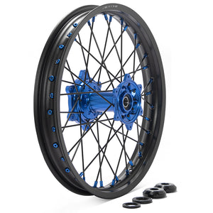 21''x1.6'' Front 19''x2.15'' Rear Spoked Wheel Rim Hub Set for Yamaha YZ125 / YZ250 1999-2025