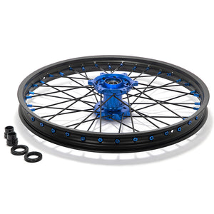 21''x1.6'' Front 19''x2.15'' Rear Spoked Wheel Rim Hub Set for Yamaha YZ125 / YZ250 1999-2025