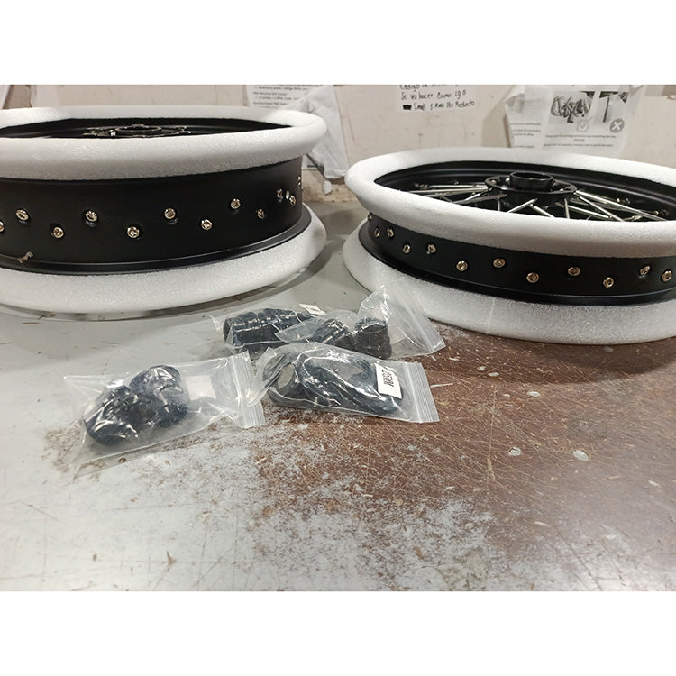 Returned 17'' Front Rear Spoke Wheel Rim Hub Set for Stark Varg Alpha 80HP / (Standard) 60HP All