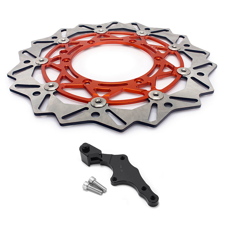 320mm Oversize Front Brake Disc & Bracket For Husqvarna FE 250 350 450 501 / TE 150 250 300 22-UP / FX 350 450 / TX 300 23-UP 3