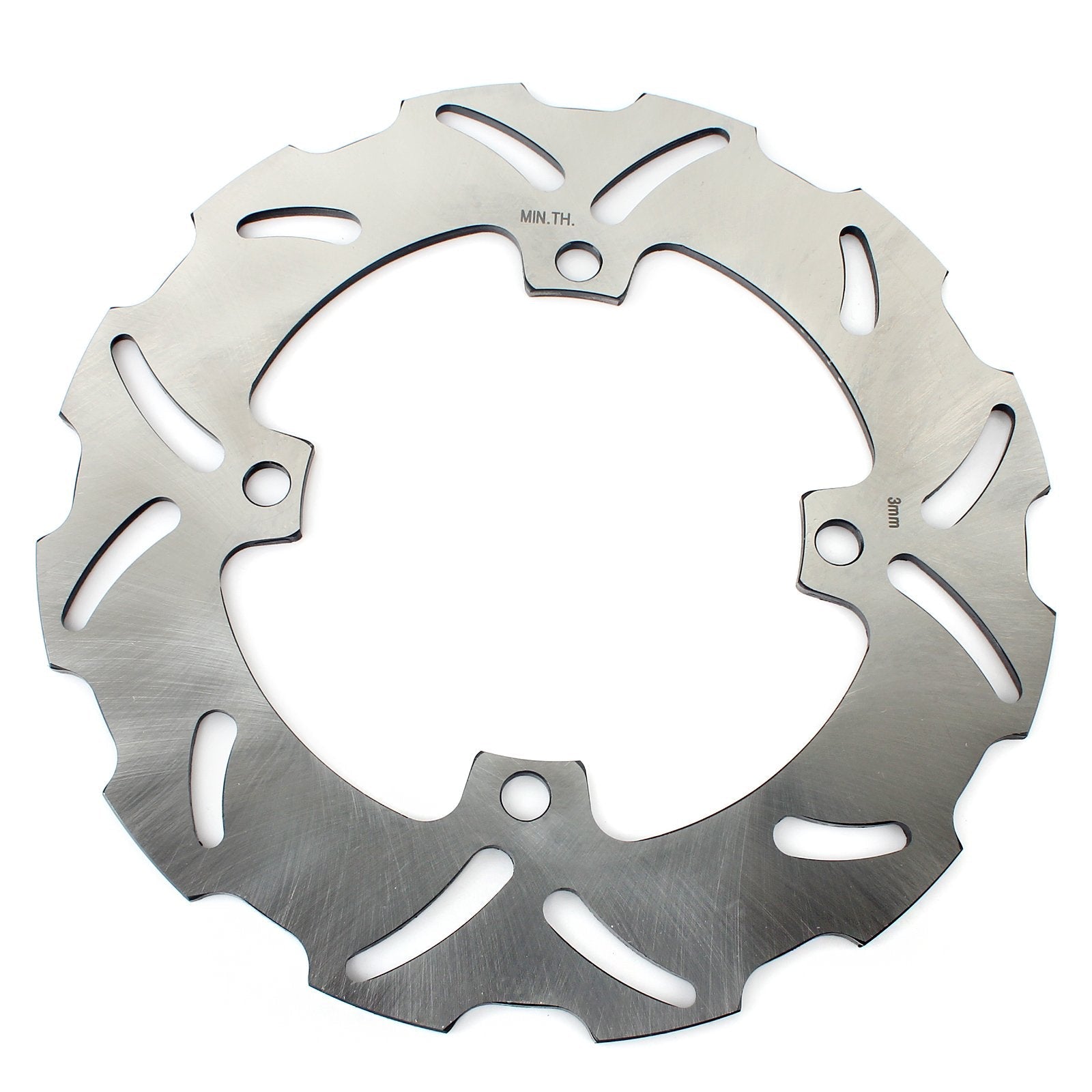 320mm Front Rear Brake Disc Rotors & Bracket for Kawasaki KLX250R 93-96 / KLX300R 97-07 / KLX650 97-03 / KX500 94-04 7