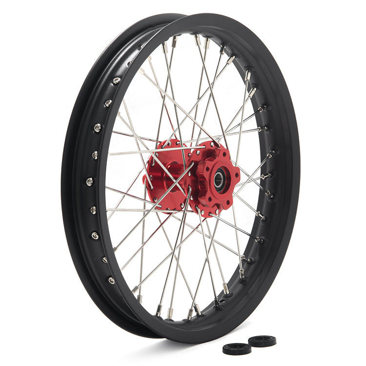 Front / Rear Spoke Wheel Rim Hub Set for Surron Light Bee X / Light Bee S / Segway X160 X260 / 79Bike Falcon M / E Ride Pro-SS 2.0 25