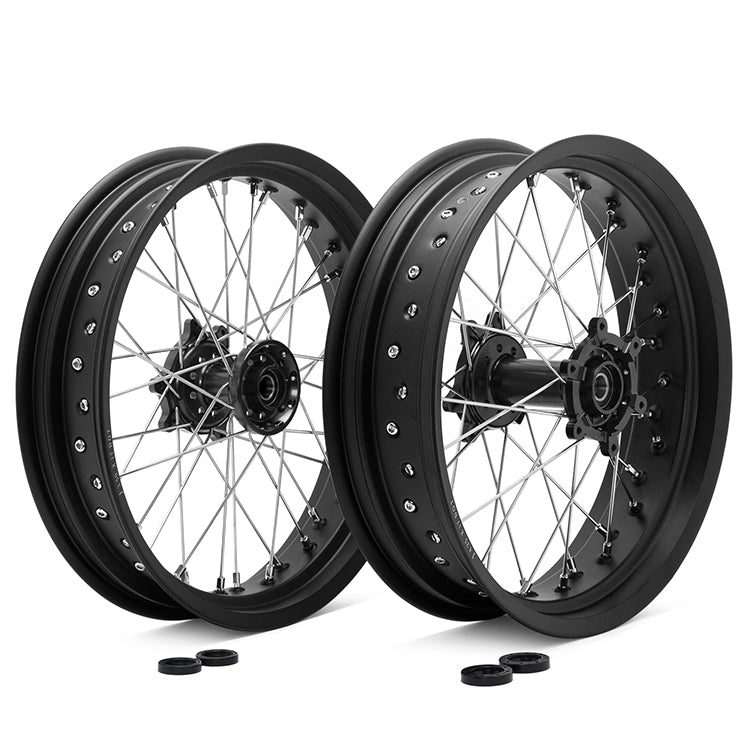 Aluminum Front Rear Spoke Wheel Rim Hub Sets for Sur-Ron Ultra Bee 5