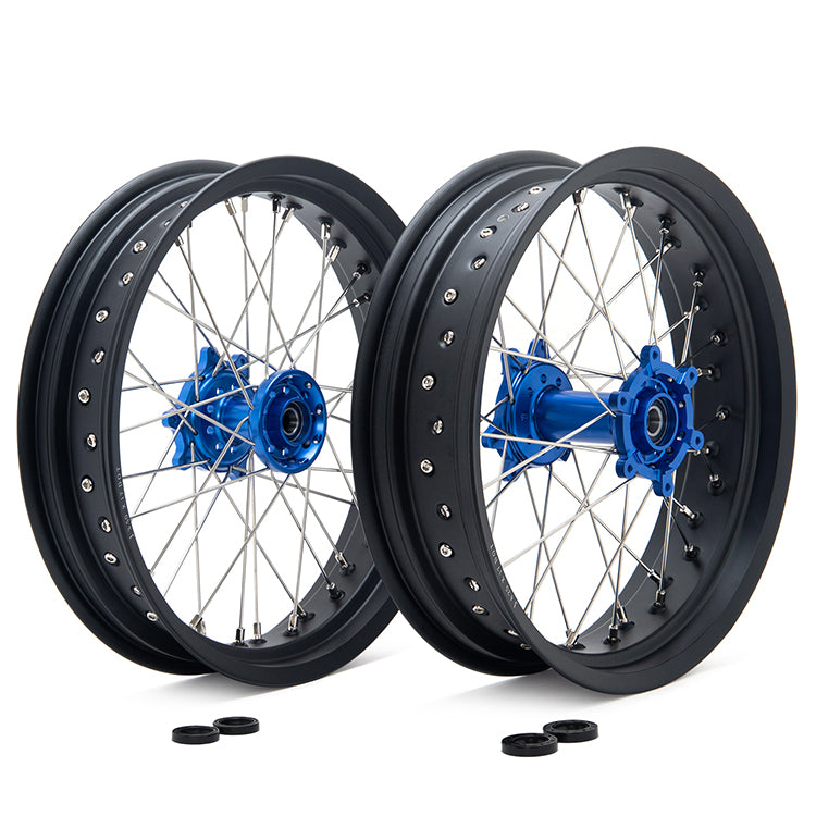 Aluminum Front Rear Spoke Wheel Rim Hub Sets for Sur-Ron Ultra Bee 6