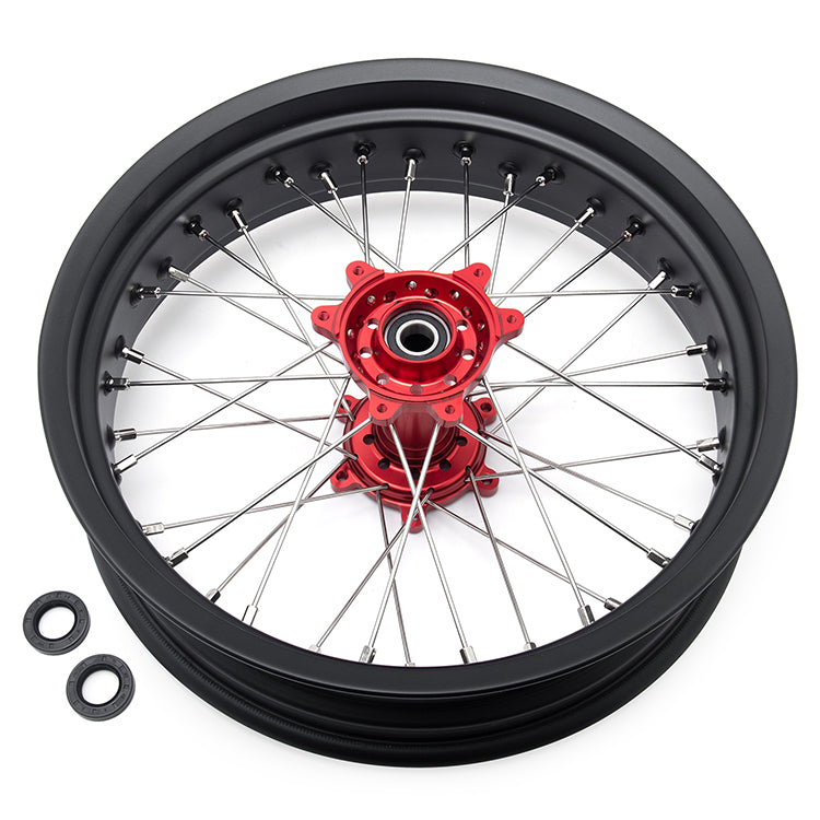 Aluminum Front Rear Spoke Wheel Rim Hub Sets for Sur-Ron Ultra Bee 24