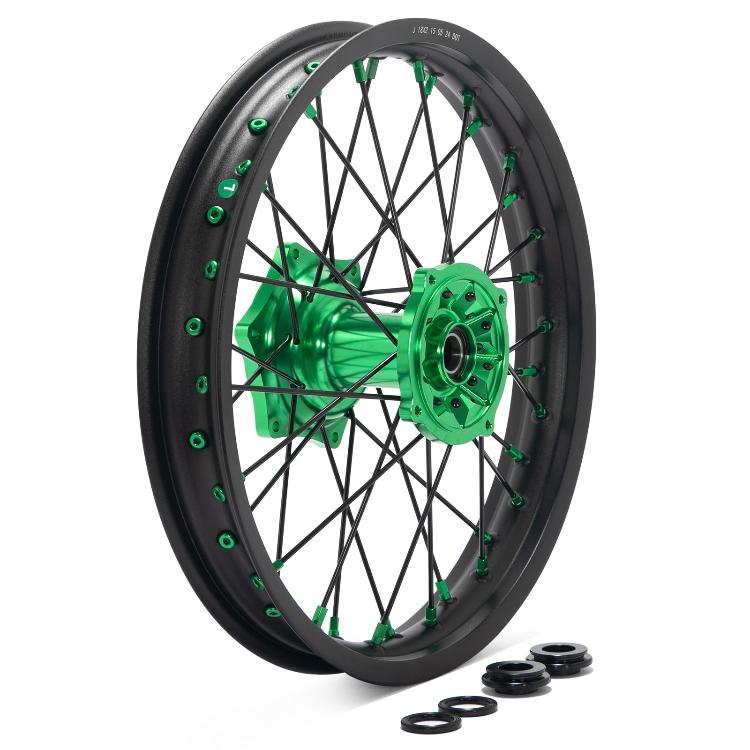 Aluminum Front & Rear Wheel Rim Hub Sets for Kawasaki KX125 2006-2013 / KX250 2006-2013 2019-2020 / KX250F KX450F 2006-2018 4