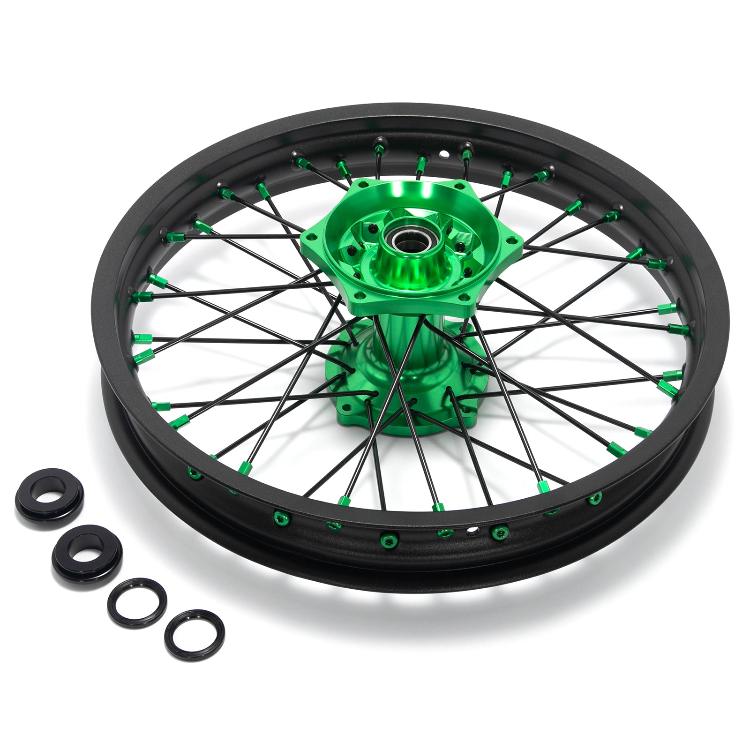 Aluminum Front & Rear Wheel Rim Hub Sets for Kawasaki KX125 2006-2013 / KX250 2006-2013 2019-2020 / KX250F KX450F 2006-2018 6