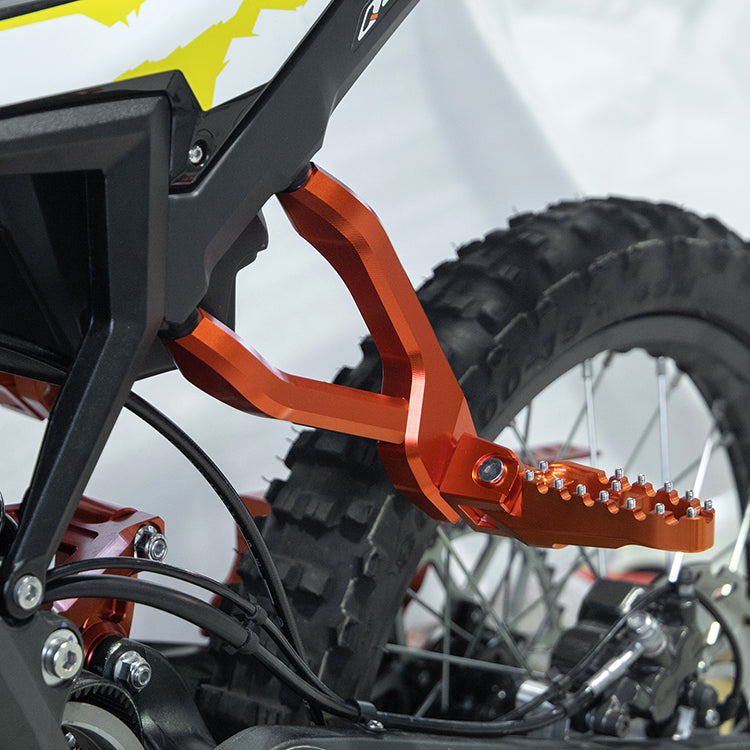 Aluminum Rear Passenger Foot Pegs & Mount Brackets For Sur-ron Ultra Bee 14