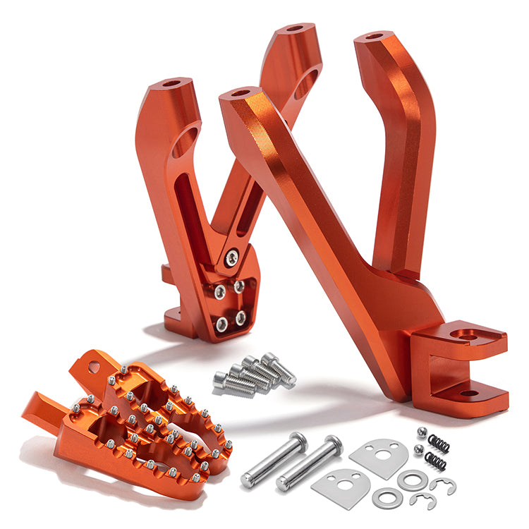 Aluminum Rear Passenger Foot Pegs & Mount Brackets For Sur-ron Ultra Bee 4