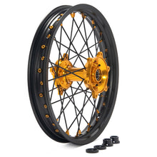 Load image into Gallery viewer, Aluminum 21&quot; Front &amp; 18&quot; Rear Spoked Wheel Rim Hub Rotor Set for Suzuki RMZ250 2007-2024 / RMZ450 2005-2024