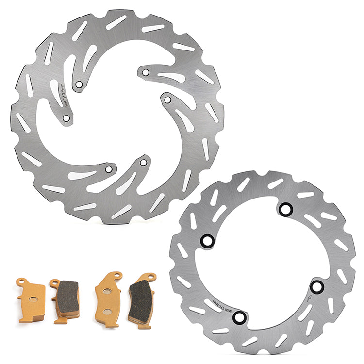 Front / Rear Brake Disc Rotor / Pads For Honda CR125R / CR125E 95-97 / CR250R / CR250E 95-96 / CR500R / CR500E 95-01