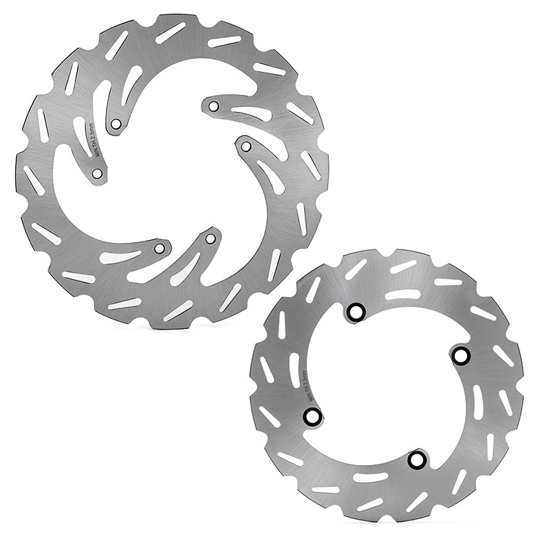 Front Rear Brake Disc Rotors / Pads For Honda CR125R / CR125E 98-01 / CR250R / CR250E 97-01 / CR125E / CR250E Supermotard 00-01 5