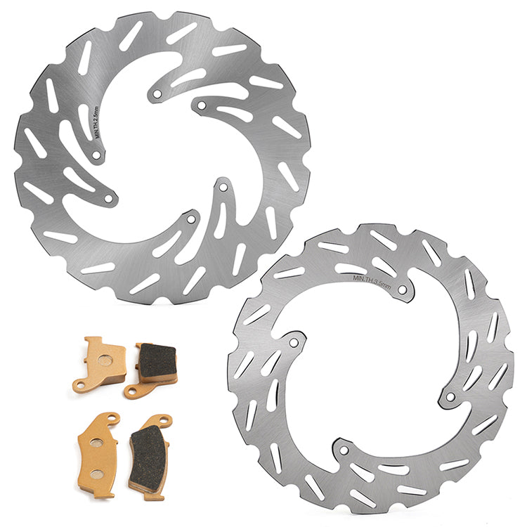 Front / Rear Brake Disc Rotors / Pads For Honda CRF250R / CRF450R 2015-UP / CRF450RX 2017-UP / CRF250RX 2019-UP