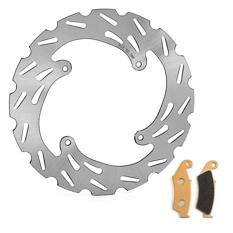 Front Rear Brake Disc Rotors / Pads For Honda XR650R / XR650 Supermotard 2000-2008 2