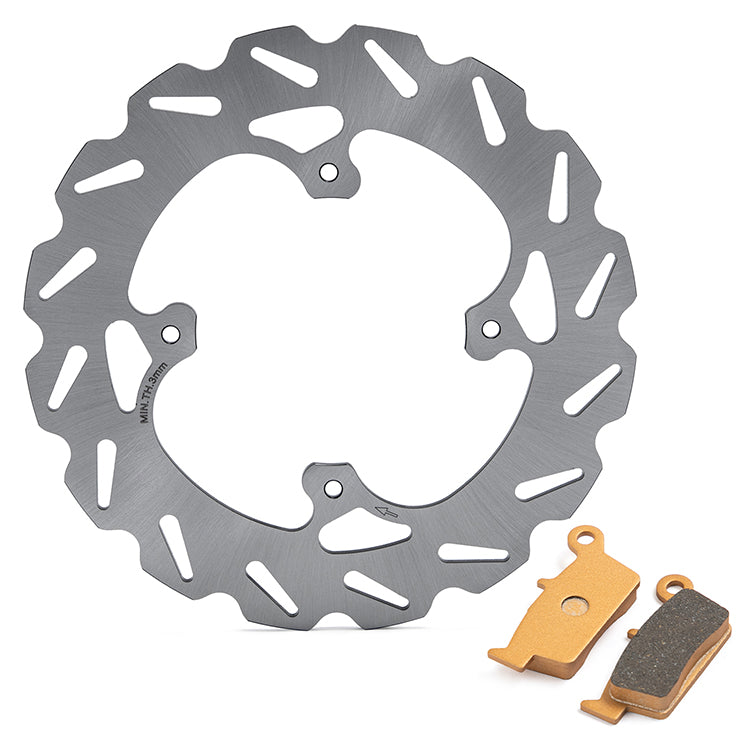 Front Rear Brake Disc Rotors / Pads For Honda XR650R / XR650 Supermotard 2000-2008 3