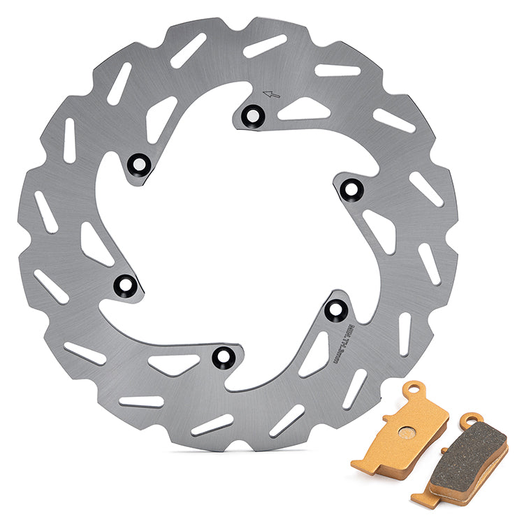 Front Rear Brake Disc Rotors / Pads For Suzuki DRZ400SM 2005-up / RM250 2000-2012 / RM125 2000-2009 3