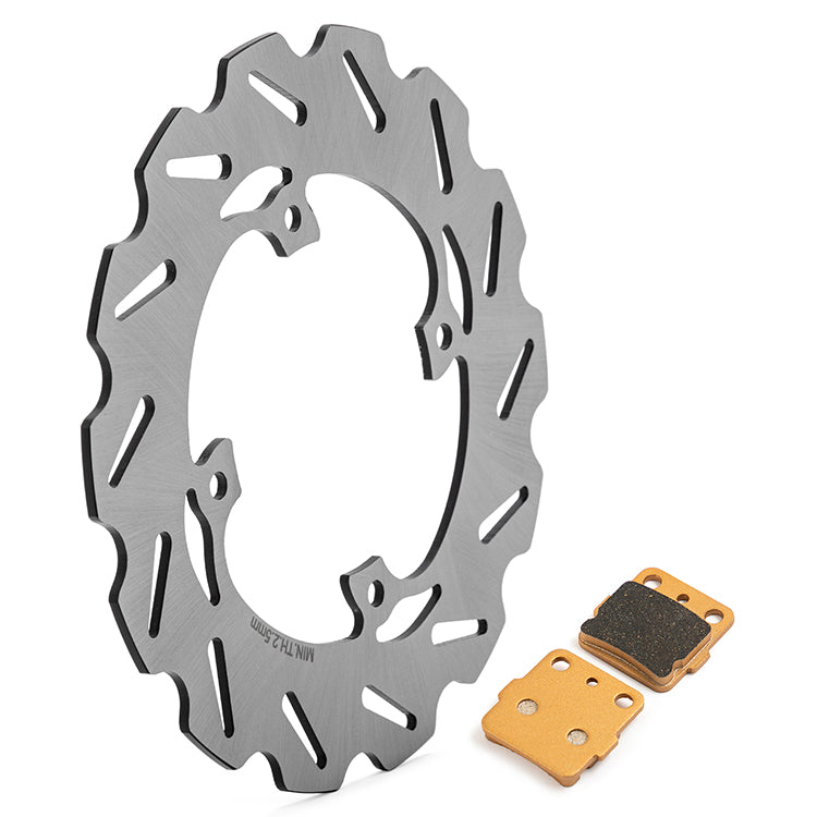 Front Rear Brake Disc Rotors / Pads For Yamaha YZ80 93-01 / YZ80 Big Wheels 94-01 / YZ85 02-12 / YZ85 LW 02-up