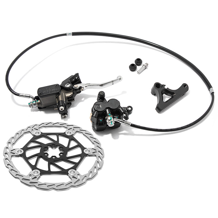 Front / Rear Brake Kit Brake Lever Rotor Caliper For Surron Light Bee X 2019-2026 11