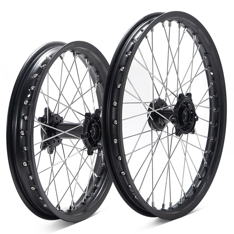 Aluminum Front Rear Spoke Wheel Rim Hub Sets for Sur-Ron Ultra Bee 1