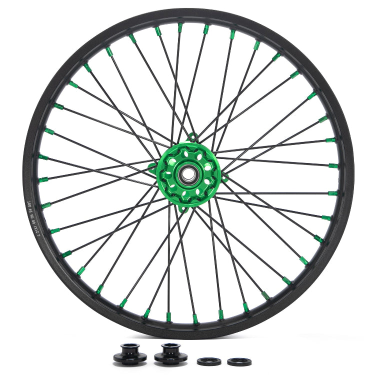 Aluminum 21" Front & 18" / 19" Rear Wheel Rim Hub Sets for Kawasaki KX250 KX250X 2021-2024 / KX450 2019-2024 3
