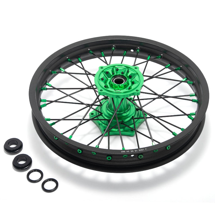 Aluminum 21" Front & 18" / 19" Rear Wheel Rim Hub Sets for Kawasaki KX250 KX250X 2021-2024 / KX450 2019-2024 5