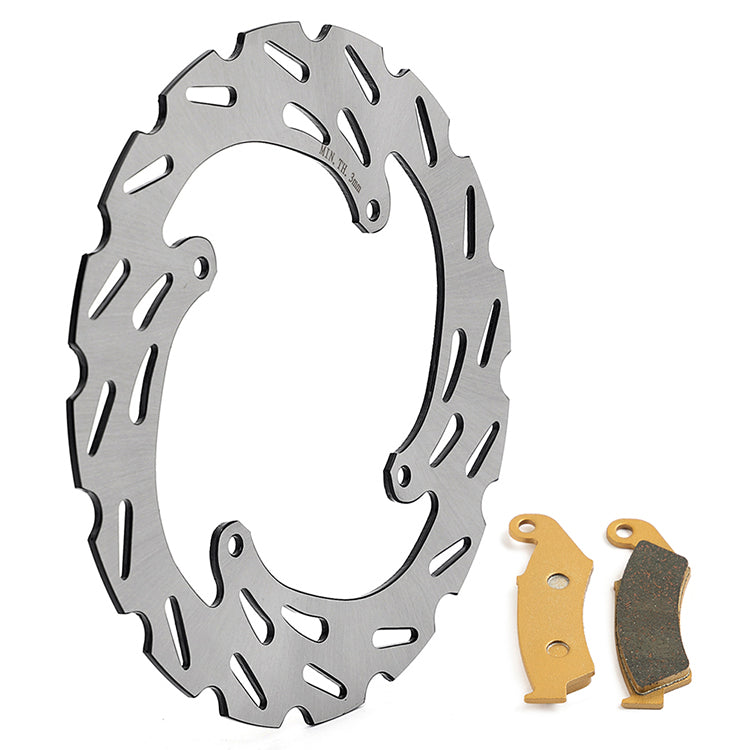 Front / Rear Brake Disc Rotors Pads for Honda XR250R 1991-1995 / XR600R 1991-1992 4