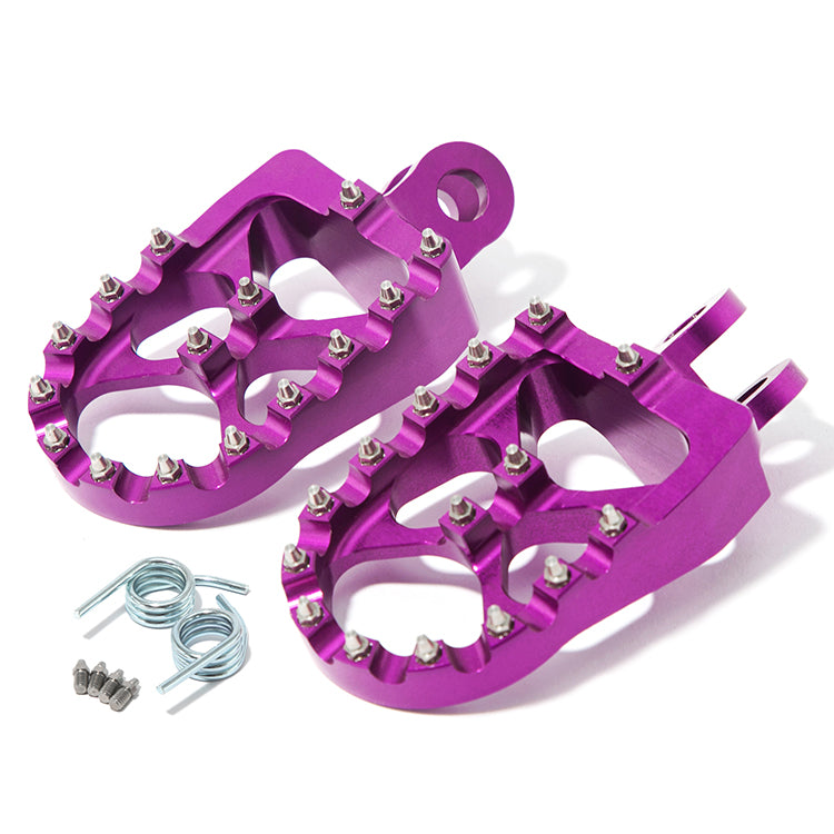 MX Billet Foot Pegs Footrest For Suzuki RM125 RM250 1991-2002 / RMX250 1989-1996 12