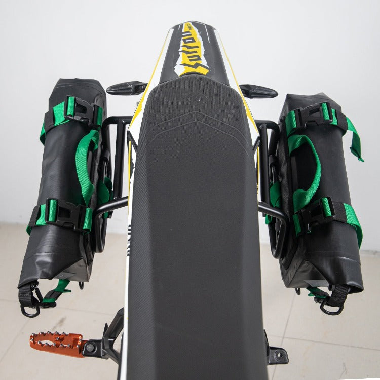 Motorcycle 13L Side Saddlebags / Bracket For Sur-ron Ultra Bee 11