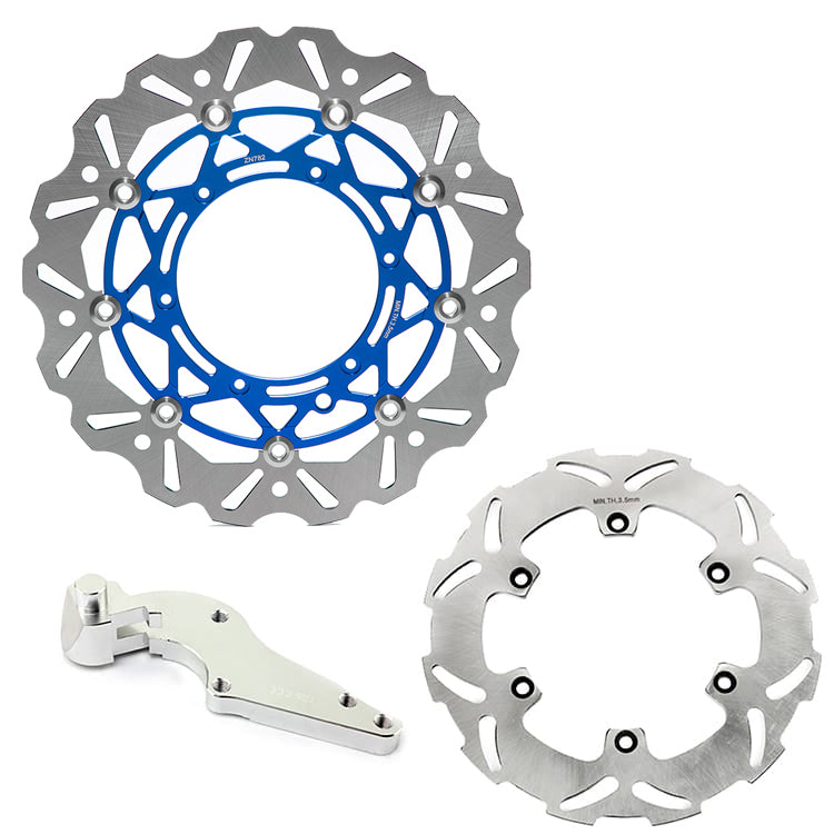 320mm Front Rear Brake Disc Rotors & Bracket For Husaberg FE / FE E / FS / FC / FX 250-450 2014-2017 6