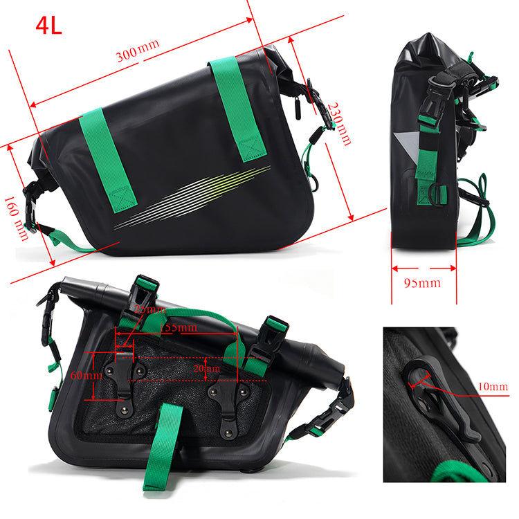 8L Universal Motorcycle Side Saddlebags for Surron Light Bee X / Talaria Sting / MX3 / R MX4 / MX5 Pro / XXX / 79Bike Falcon M / E Ride Pro-SS 3