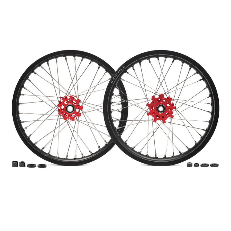 17" Aluminum Front Rear Spoke Wheel Rim Hub Sets for Talaria Sting MX5 Pro 3