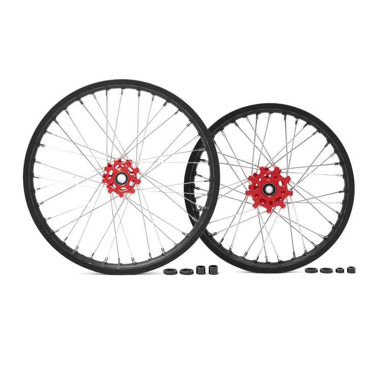 Aluminum Front Rear Spoke Wheel Rim Hub Sets for Talaria Sting MX5 Pro 3