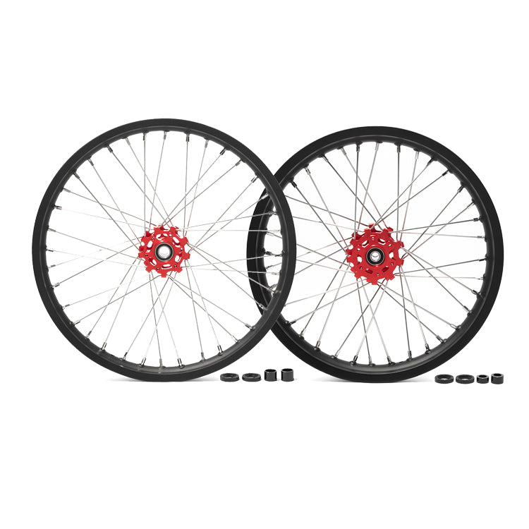 Aluminum Front Rear Spoke Wheel Rim Hub Sets for Talaria Sting MX5 Pro 9