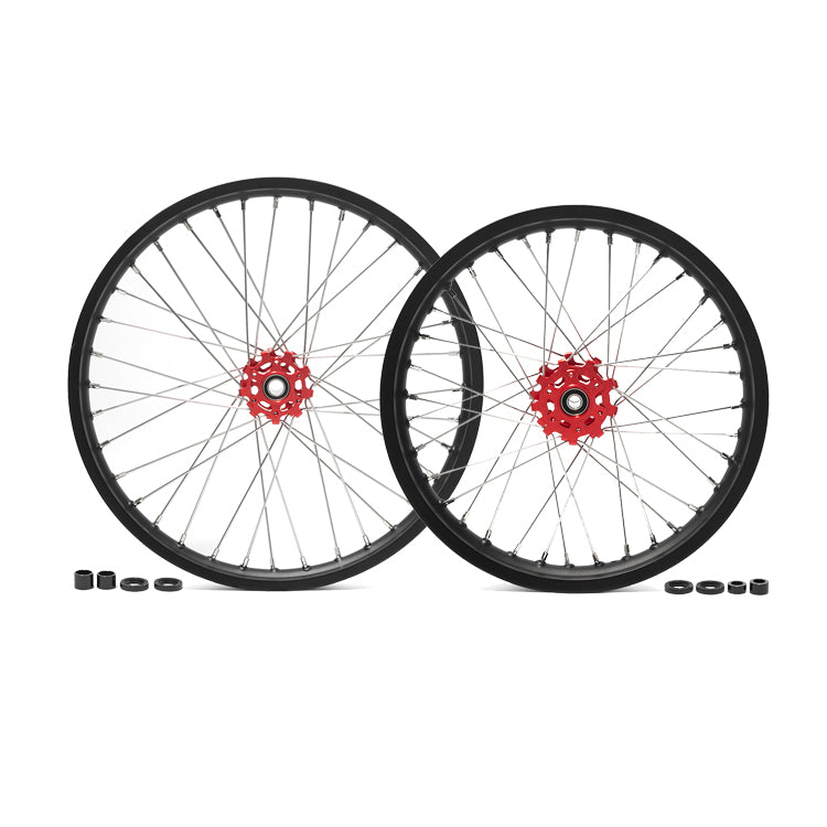 Aluminum Front Rear Spoke Wheel Rim Hub Sets for Talaria Sting MX5 Pro 3