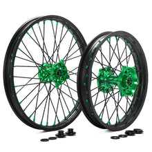 Load image into Gallery viewer, Aluminum 21&quot; Front &amp; 18&quot; / 19&quot; Rear Wheel Rim Hub Sets for Kawasaki KX125 2006-2013 / KX250 2006-2013 2019-2020 / KX250F KX450F 2006-2018