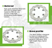 Load image into Gallery viewer, 220MM Stainless Steel Rear Brake Disc Disk Rotor For SUZUKI RM (J) 125cc 1988 - efarbuy