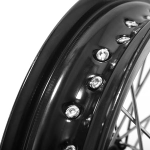 12''×2.15'' Supermoto Front Rear Spoke Wheel Set for Sur-Ron Light Bee X / Segway X160 X260 / 79Bike Falcon M / E Ride Pro-SS