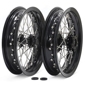 12''×2.15'' Supermoto Front / Rear Spoke Wheel Set for Sur-Ron Light Bee X / Segway X160 X260 / 79Bike Falcon M / E Ride Pro-SS