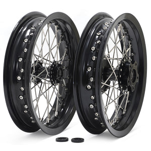 12''×2.15'' Supermoto Front Rear Spoke Wheel Set for Sur-Ron Light Bee X / Segway X160 X260 / 79Bike Falcon M / E Ride Pro-SS