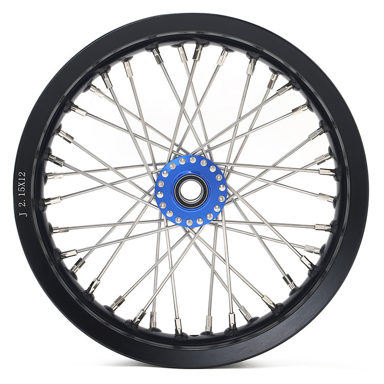 12''x2.15'' Supermoto Front / Rear Spoke Wheel Set for Sur-Ron Light Bee X / Segway X160 X260 / 79Bike Falcon M / E Ride Pro-SS 2.0 5