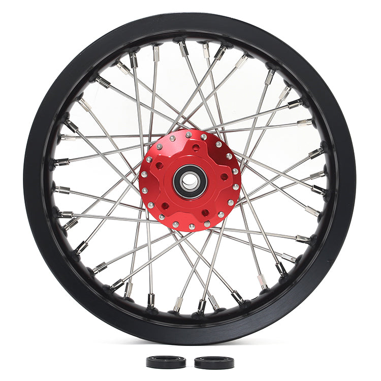 12''x2.15'' Supermoto Front / Rear Spoke Wheel Set for Sur-Ron Light Bee X / Segway X160 X260 / 79Bike Falcon M / E Ride Pro-SS 2.0 9