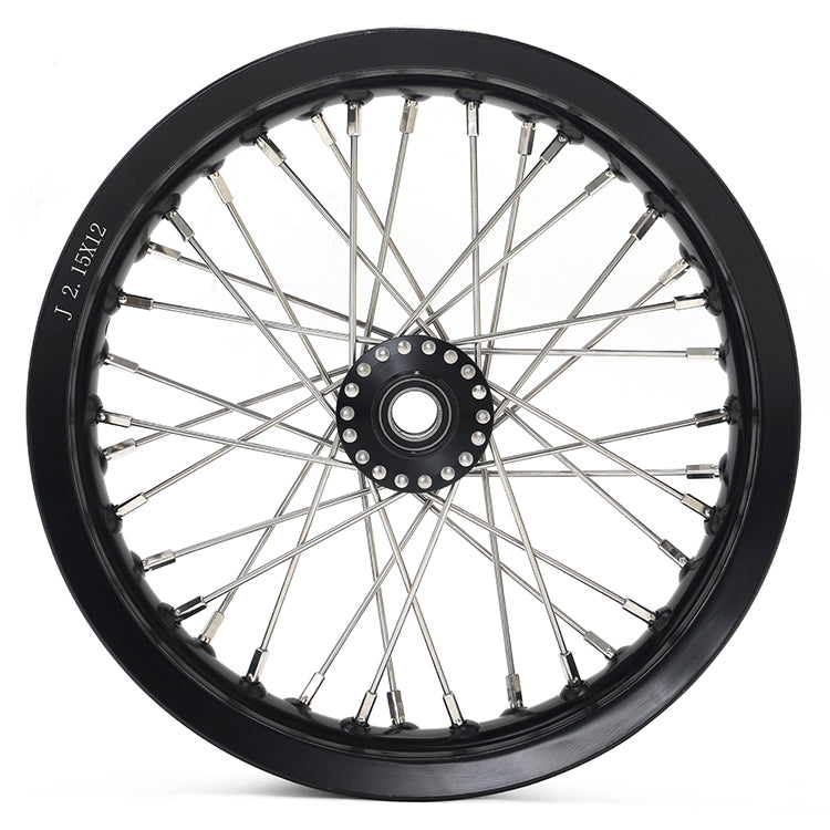12''x2.15'' Supermoto Front / Rear Spoke Wheel Set for Sur-Ron Light Bee X / Segway X160 X260 / 79Bike Falcon M / E Ride Pro-SS 2.0 4