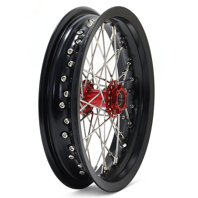 12''x2.15'' Supermoto Front / Rear Spoke Wheel Set For Talaria Sting / Talaria Sting MX3 / Talaria XXX 6