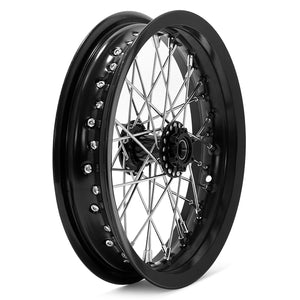 12''×2.15'' Supermoto Front Rear Spoke Wheel Set For Talaria Sting / Talaria Sting MX3 / Talaria Sting R MX4 / Talaria XXX