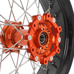 17" Aluminum Motorcycle Front Rear Wheel Sets for KTM 690 Enduro / 690 Enduro R 2008-2021