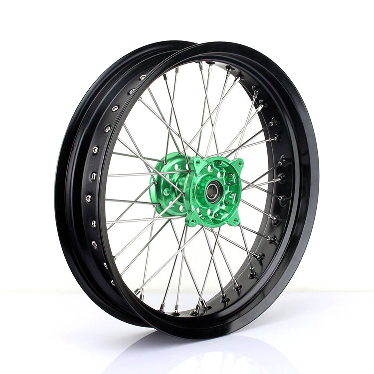 Aluminum Front / Rear Wheel Rim Hub Sets for Kawasaki KX250F KX450F 2006-2018 / KX125 KX250 2006-2013 / KX250 2019-2020 7