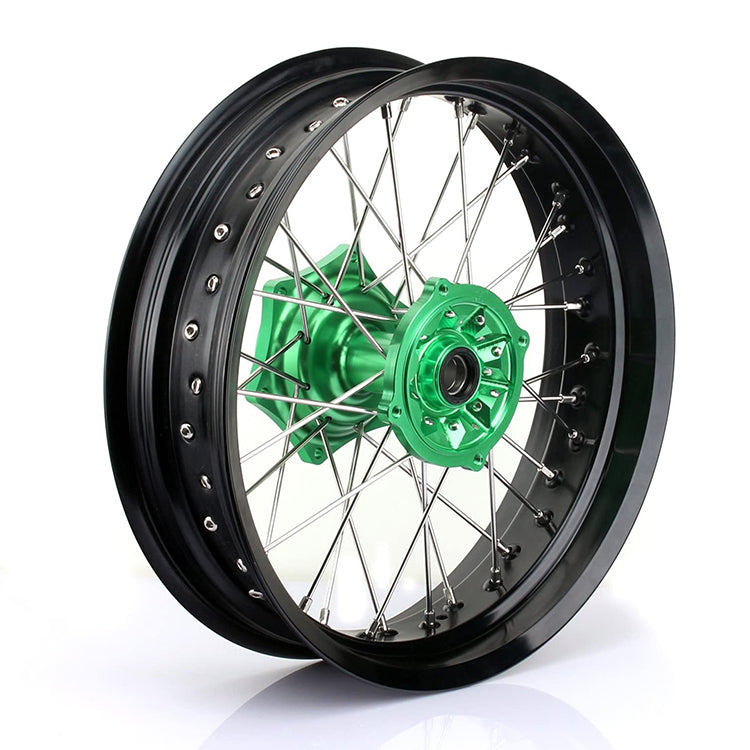 Aluminum Front / Rear Wheel Rim Hub Sets for Kawasaki KX250F KX450F 2006-2018 / KX125 KX250 2006-2013 / KX250 2019-2020 8