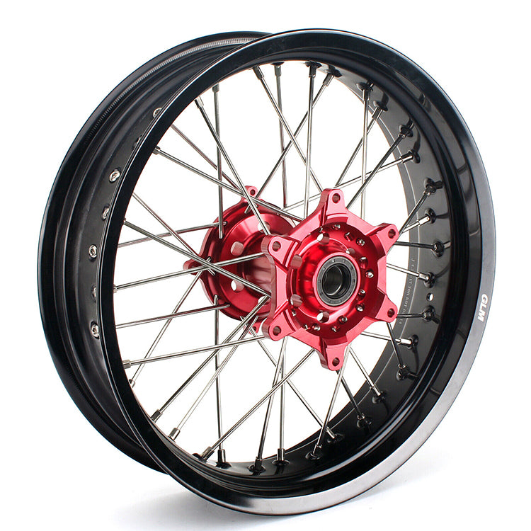 Aluminum 17" Front & Rear Wheel Sets for Suzuki DRZ400 2000-2004 / DRZ400S 2000 2002-2017 / DRZ400E 2000-2007 / DRZ400SM 2000-2024 12